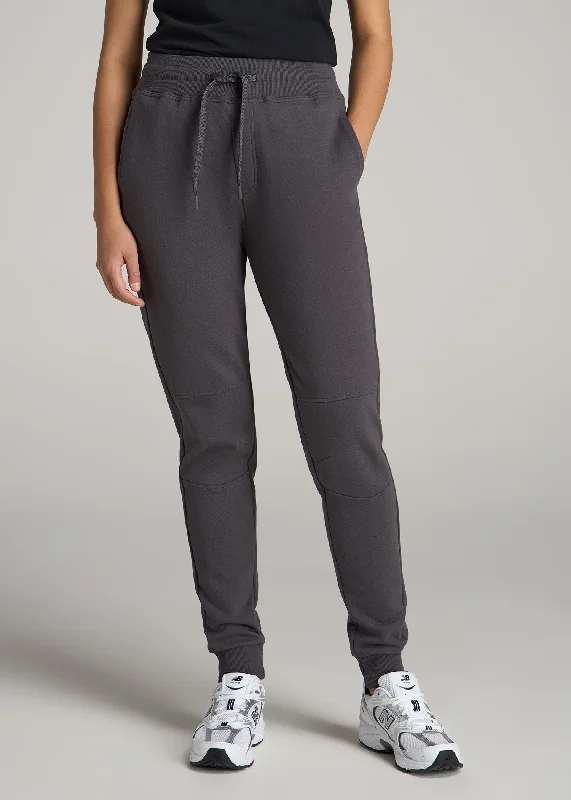 Plus-Size Women's Pants Wearever French Terry Tall Women's Joggers in Charcoal