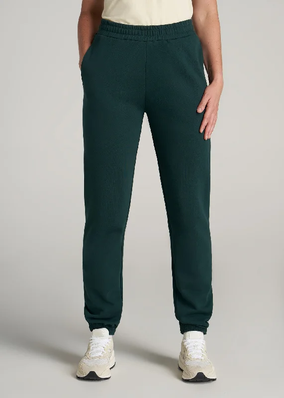 Sweatpants For Women Wearever Fleece Relaxed Women's Tall Sweatpants in Emerald