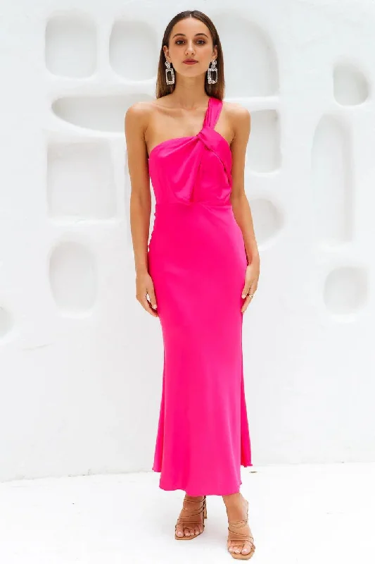 Stylish Summer Dresses Adore Sunsets Midi Dress Fuchsia