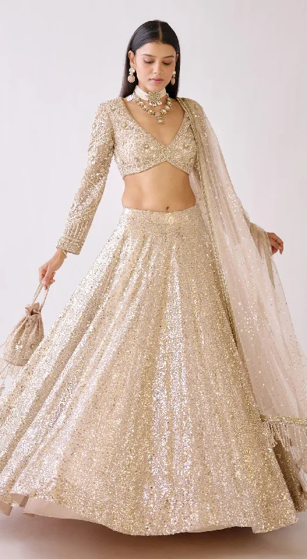 Formal Occasion Dresses The Stardust Champagne Lehenga