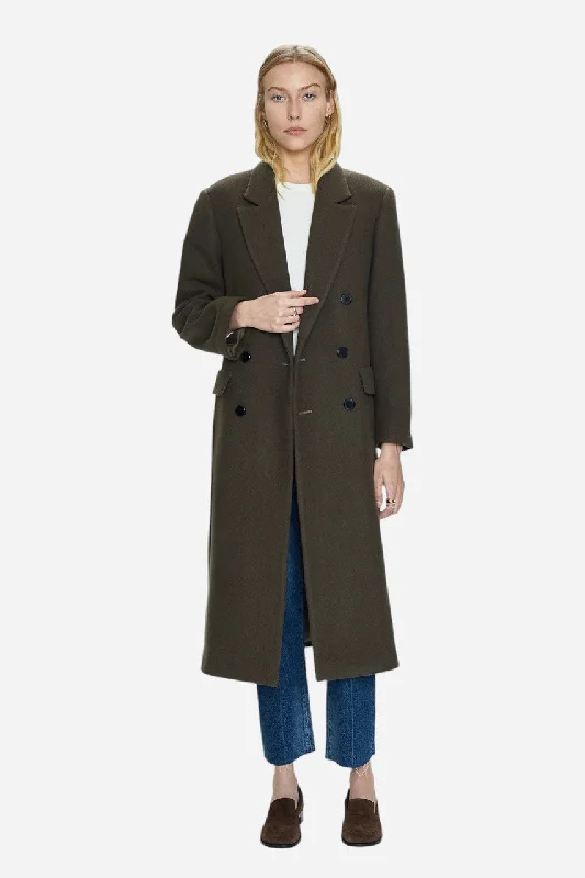 Chic Outerwear For Fall Pistola Prescott Coat in Caper