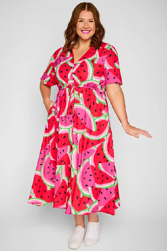 Chic Trench Dresses Marley Watermelon Stack Dress