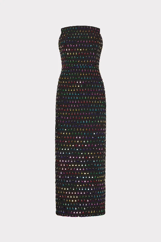 Formal Occasion Dresses Izabela Beaded Sequin Column Dress