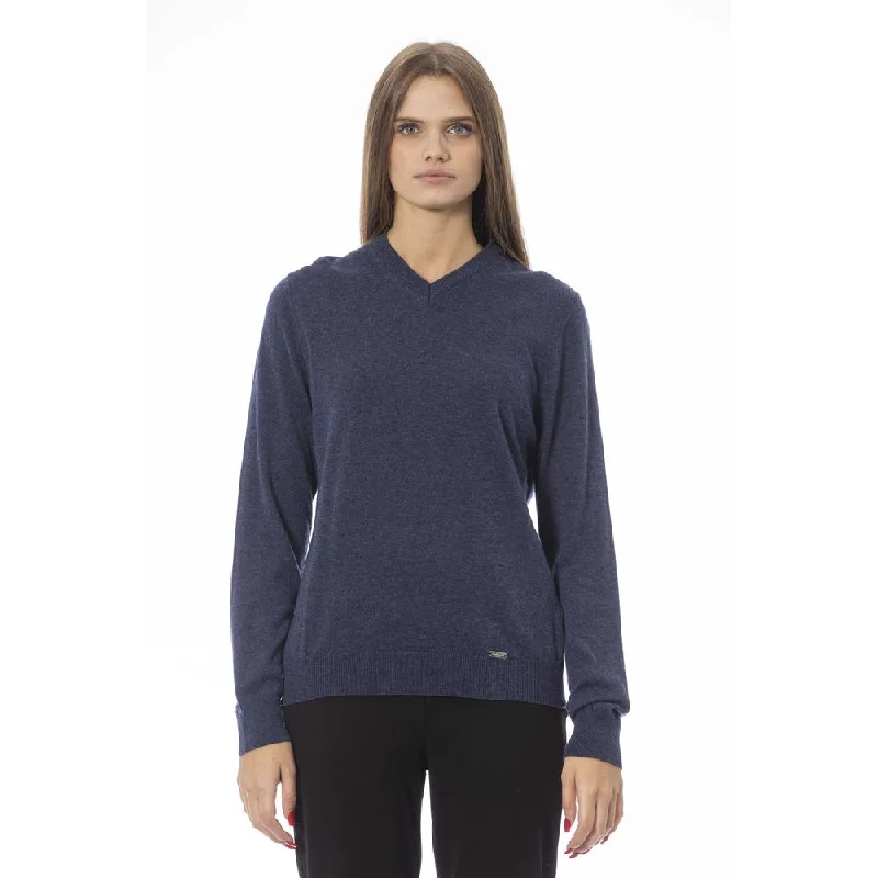 Knit Tops With Buttons Baldinini Trend  Viscose Women's Sweater