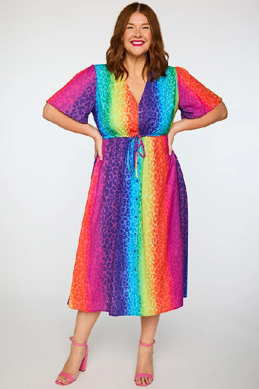 Colorful Summer Dresses Marley Ombre Leopard Dress