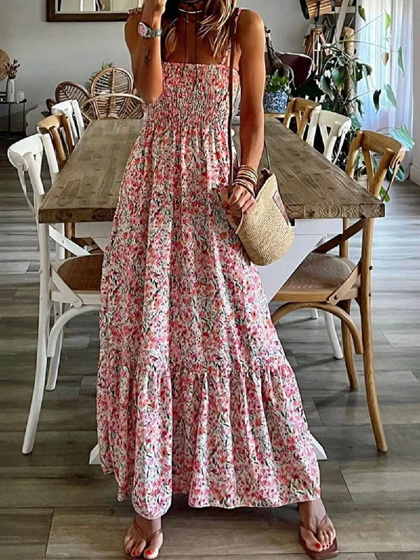 Soft Cotton Dresses Bohemian Printed Stylish Slip Dress