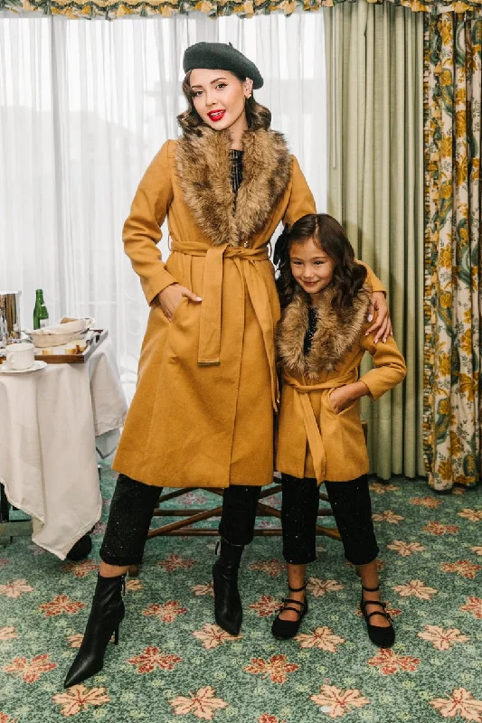 Women's Outerwear Jackets Sloane Coat in Camel - FINAL SALE