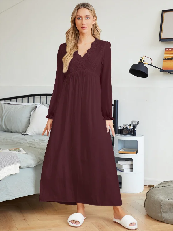 Elegant Evening Gowns First Bloom Cotton Ruffle Maxi Dress - Rust