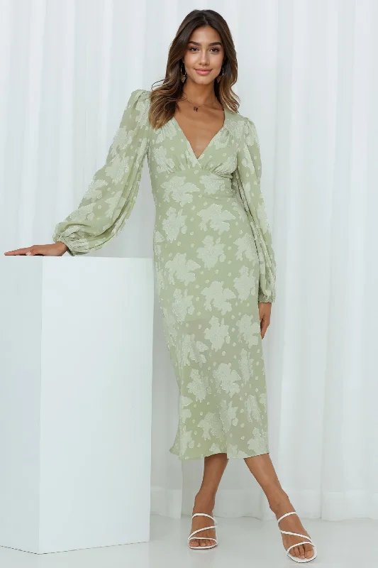 Chic Trench Dresses Beyond The Limit Maxi Dress Green