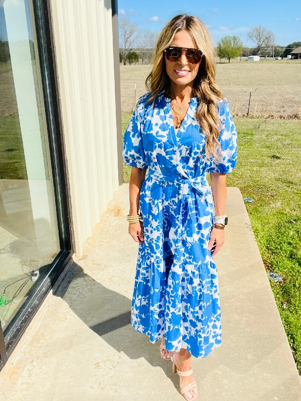 Bold Colored Dresses SUMMER TIME BLUES DRESS