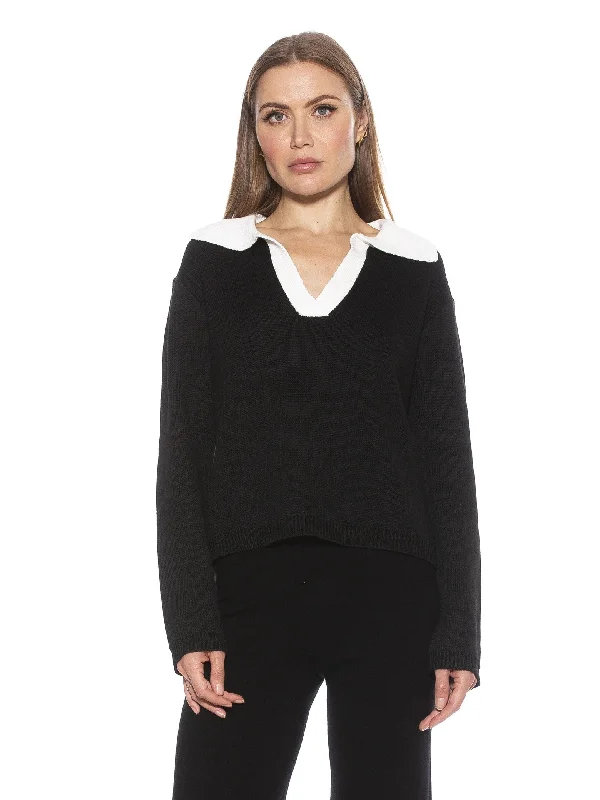 Classic Crewneck Knit Tops Evander Sweater