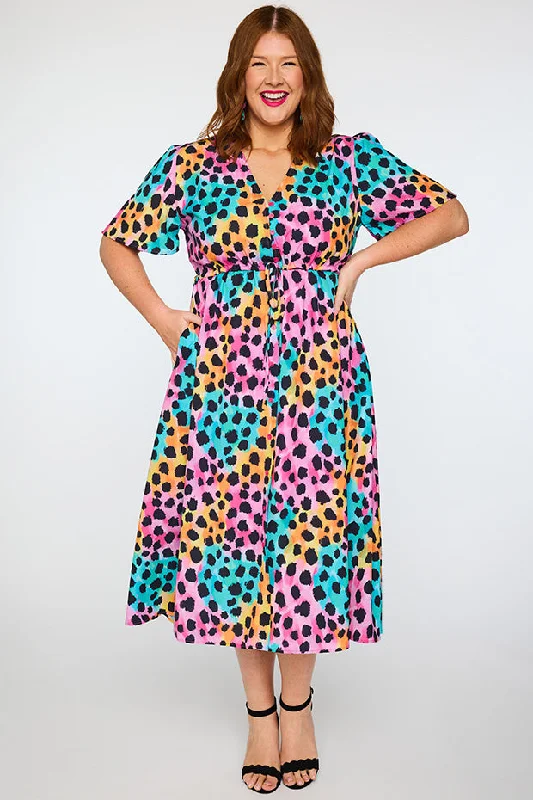 Women's Holiday Dresses Marley Trio Cheetah Dress