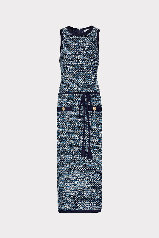 Comfortable Casual Dresses Kim Textured Knit Midi Dress