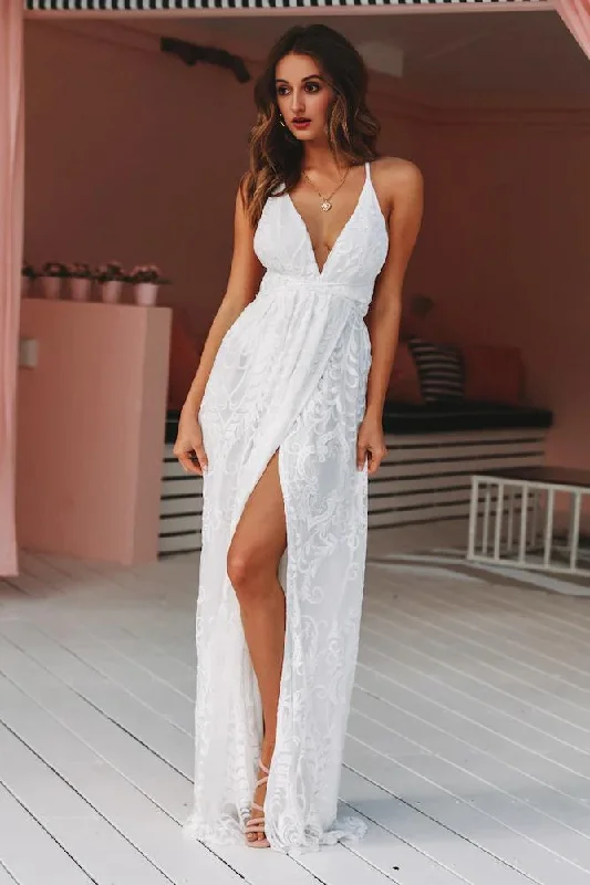 Women's Outdoor Dresses East Atlanta Maxi Dress White