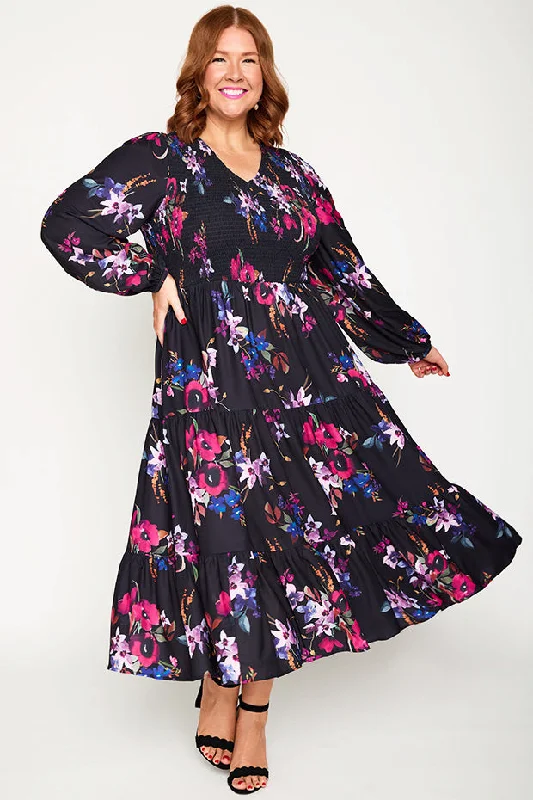 Elevated Party Dresses Stevie Night Flower Dress