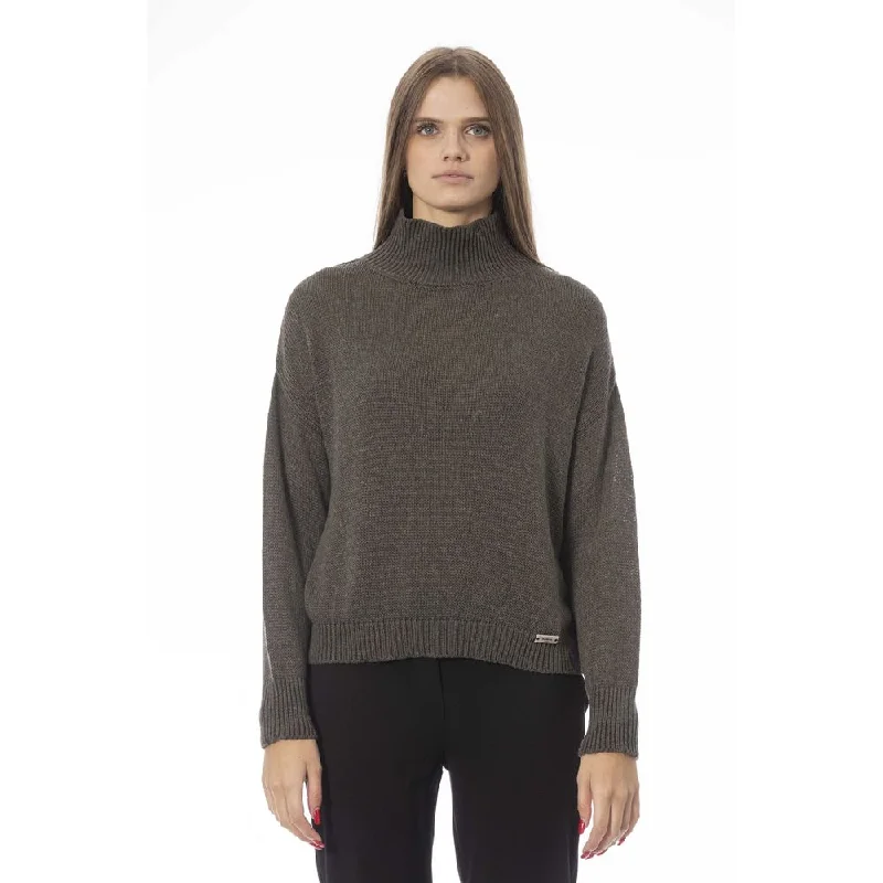 Knit Tops For Layering Under Coats Baldinini Trend  Viscose Women's Sweater