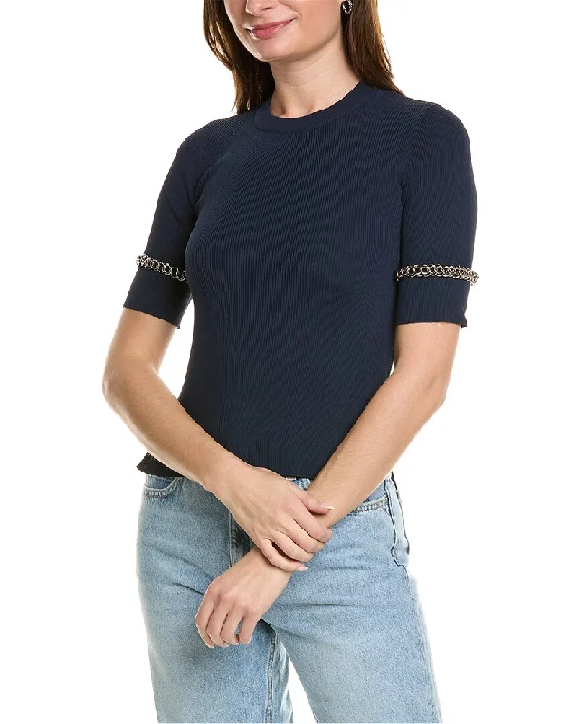 Vintage-Inspired Knit Tops Cedric Charlier Sweater