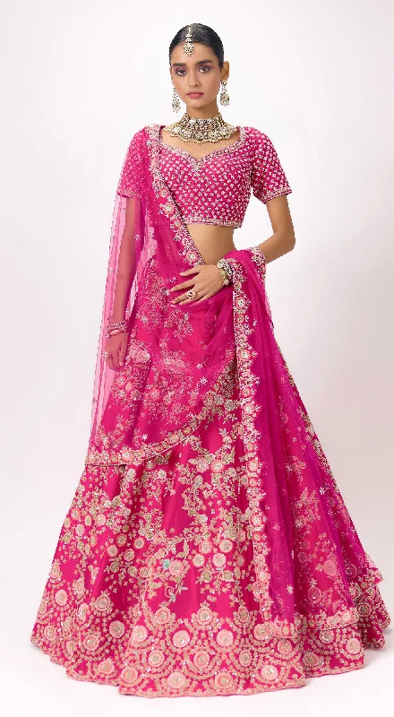 Formal Dresses For Women Rani Silk Embroidered Lehenga Set