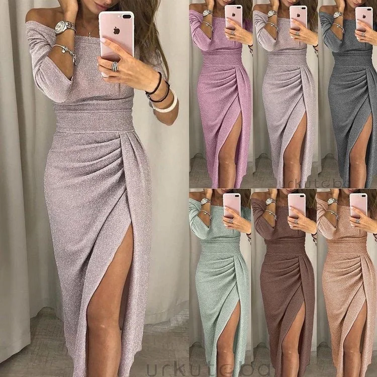 Women's Holiday Dresses Prom Party Dress, Off Shoulder Cocktail Dress