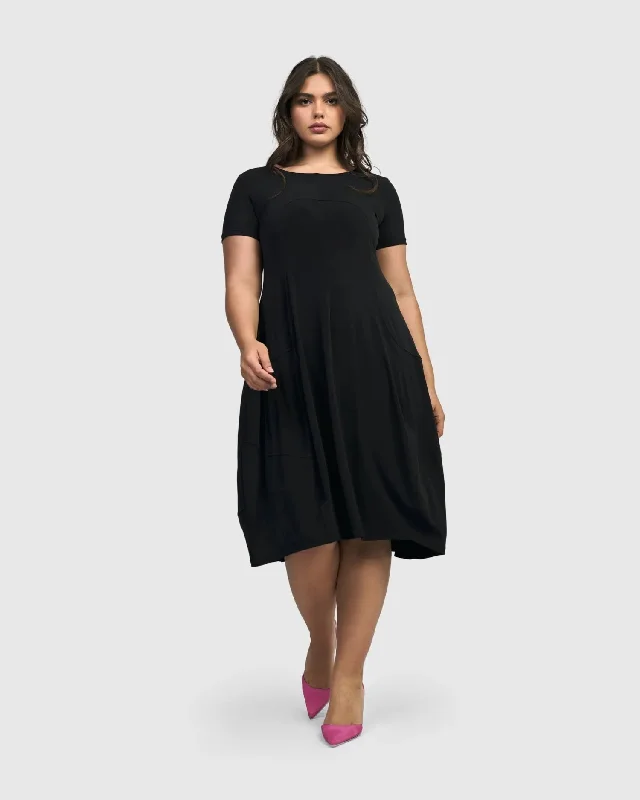 Vintage-Inspired Dresses Essential Noir Dress, Black