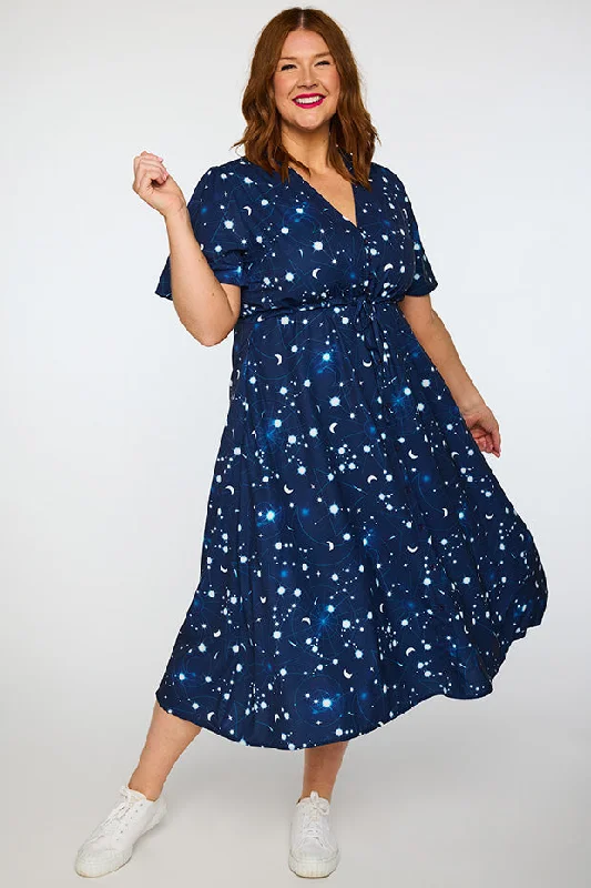 Vintage-Inspired Dresses Marley Celestial Sky Dress