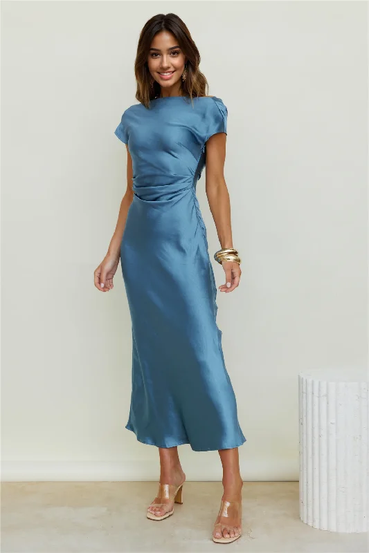 Stylish Summer Dresses Maxi Dress - Steel Blue