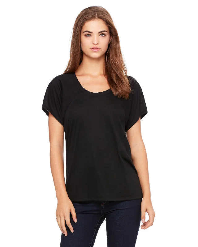 Plaid Tops For Women Effortlessly Chic: Bella + Canvas Flowy Raglan T-Shirt for Women