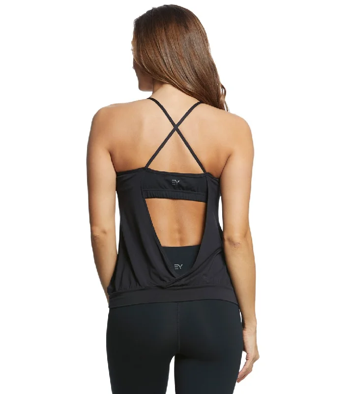 Basic Long-Sleeve Tops Everyday Yoga Fit + Flow Support Tank Black