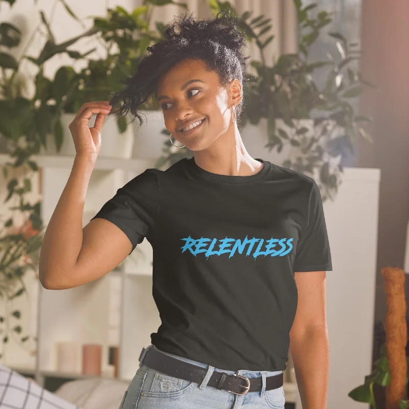 Blouson Tops For Women Relentless Short-Sleeve Unisex T-Shirt (On Demand Printing)