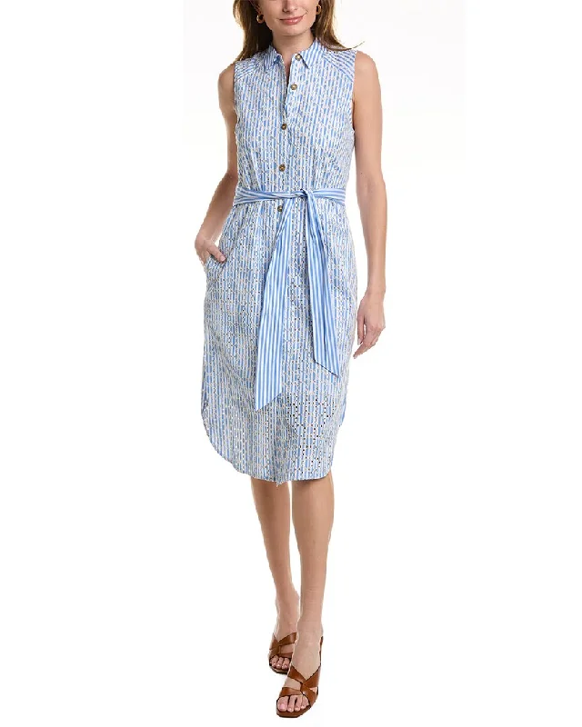 Elevated Party Dresses Court & Rowe Embroidered Tie Waist Dress