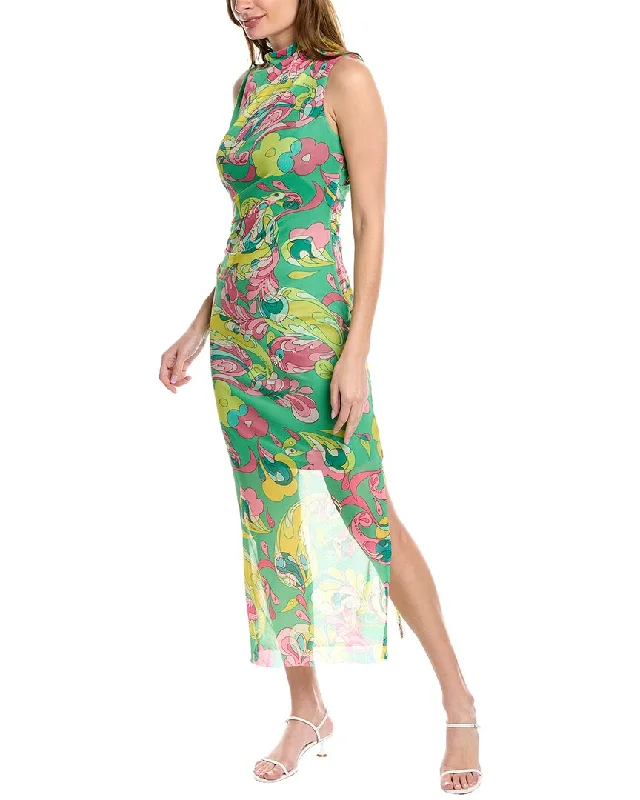 Bold Colored Dresses Donna Morgan Mesh Maxi Dress