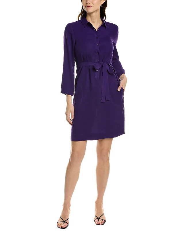 Formal Occasion Dresses go>silk Silk Shirtdress