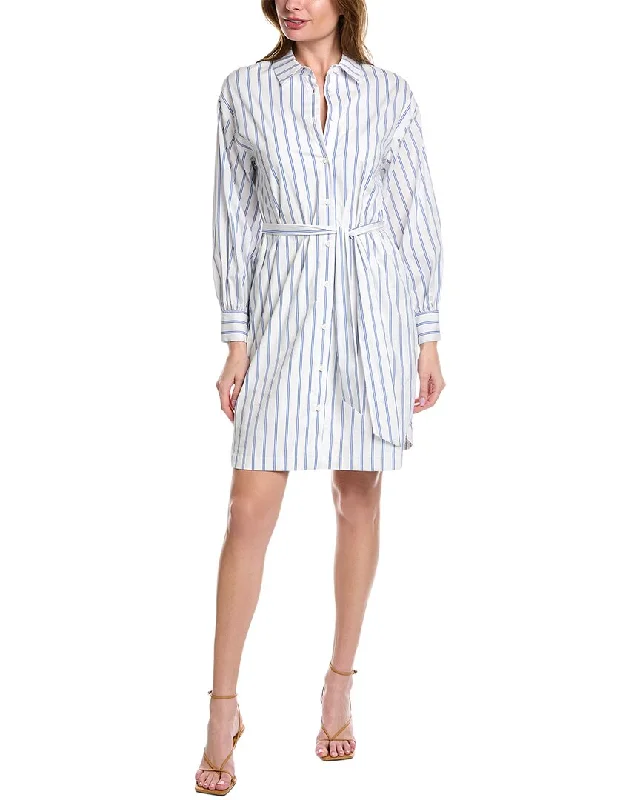 Casual Day Dresses T Tahari Striped Shirtdress