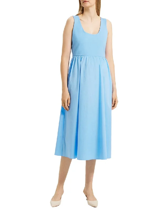 Women's Outdoor Dresses Theory Combo Poplin Dress