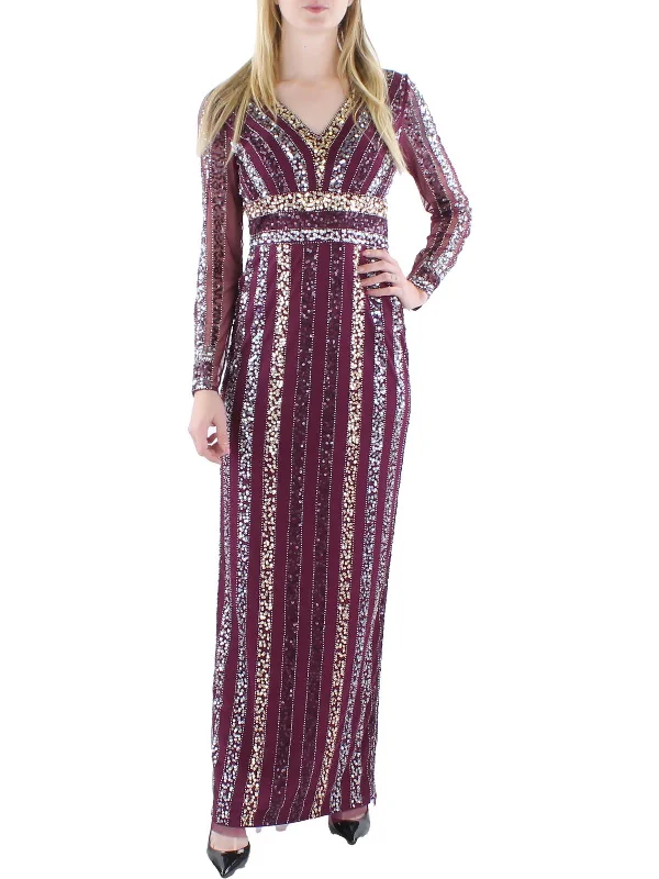 Women's Casual Dresses Womens Sequined Maxi Evening Dress