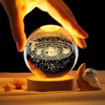 Premium 3D Crystal Ball Lamp with Wooden LED Base – 6 Inch - Image 4